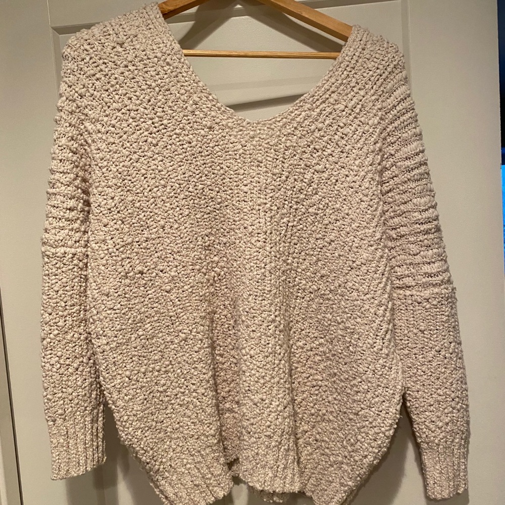 Cute oversized sweater.